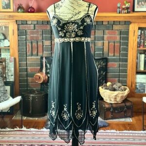 Sue Wong Nocturne Black Cocktail/Evening Dress